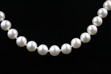 Load image into Gallery viewer, Faux White Pearl 8mm Stand Knotted Necklace
